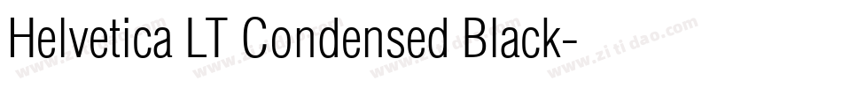 Helvetica LT Condensed Black字体转换